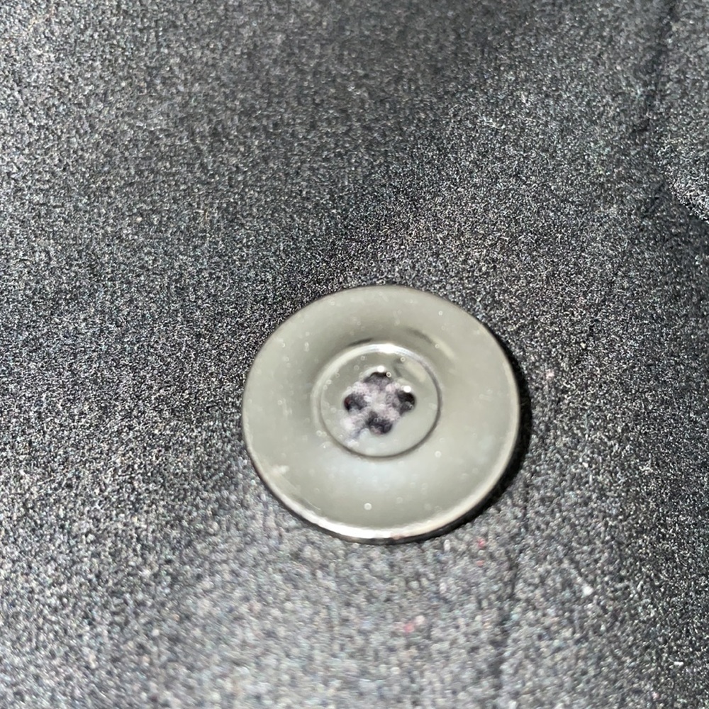 DKNY Black Double Breasted Tie Belt Collared A-Line Wool Peacoat - Picture 8 of 9